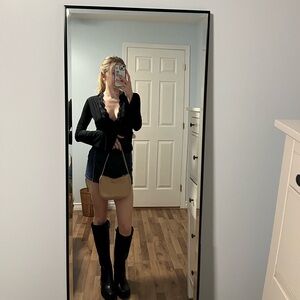 Black Top with Lace Detail